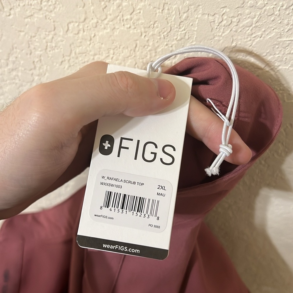Figs | Rafaela Scrub Top in Mauve Women’s 2XL NEW - Picture 7 of 7